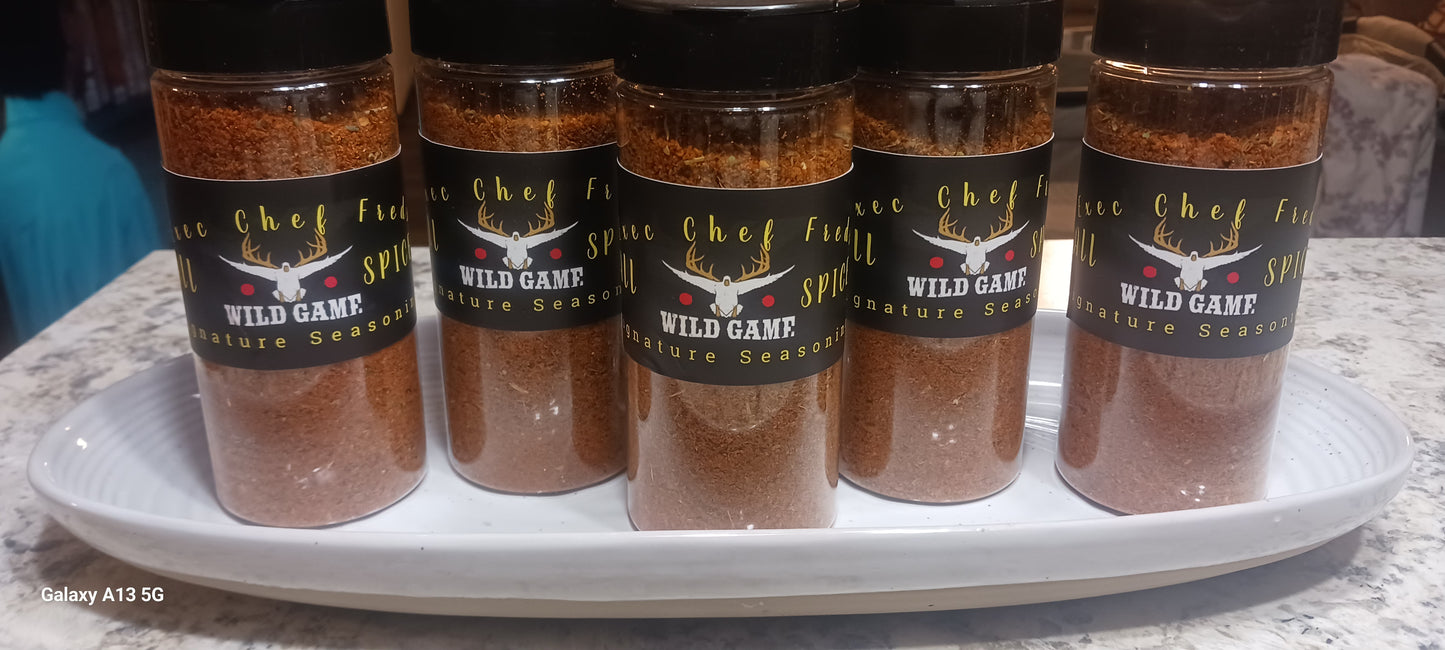 Exec Chef Fred's All Spice wild Game signature Seasonings