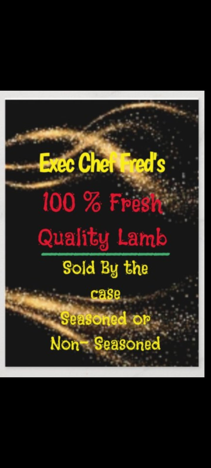 Halal Lambsteak, Rack of Lamb ,etc.